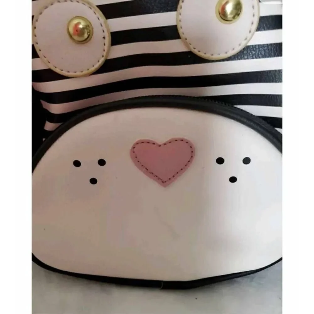 Betsey Johnson Dog Puppy Faux Leather Mini Backpack Bag Floppy Ears